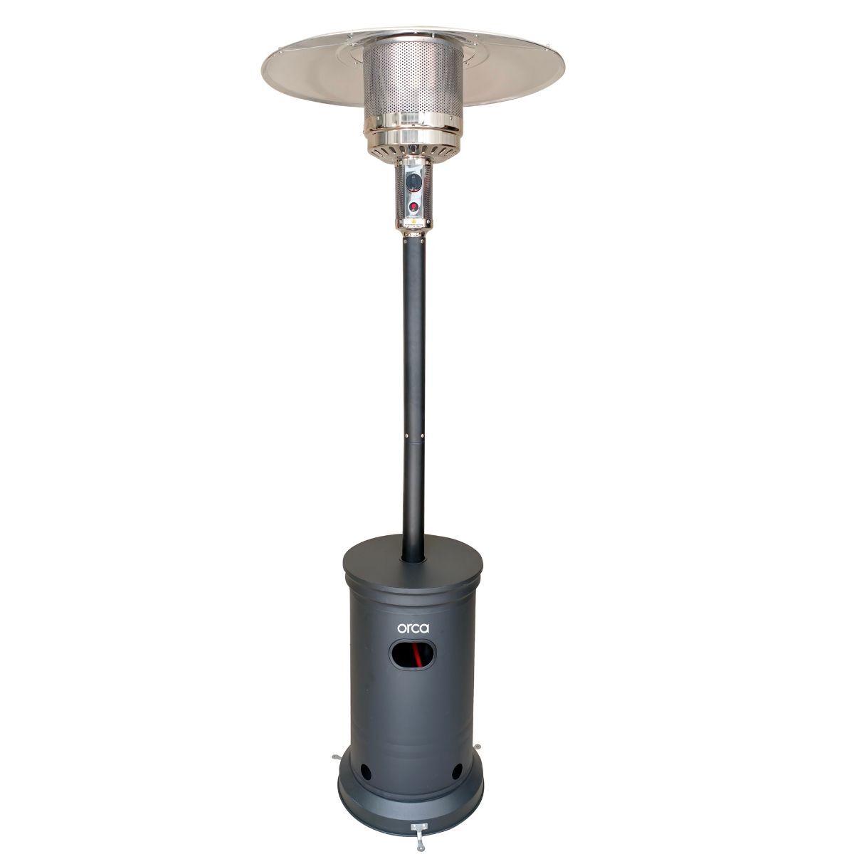 Orca Patio Heater SS Gas - Matt Black - HSS-A-YX4802