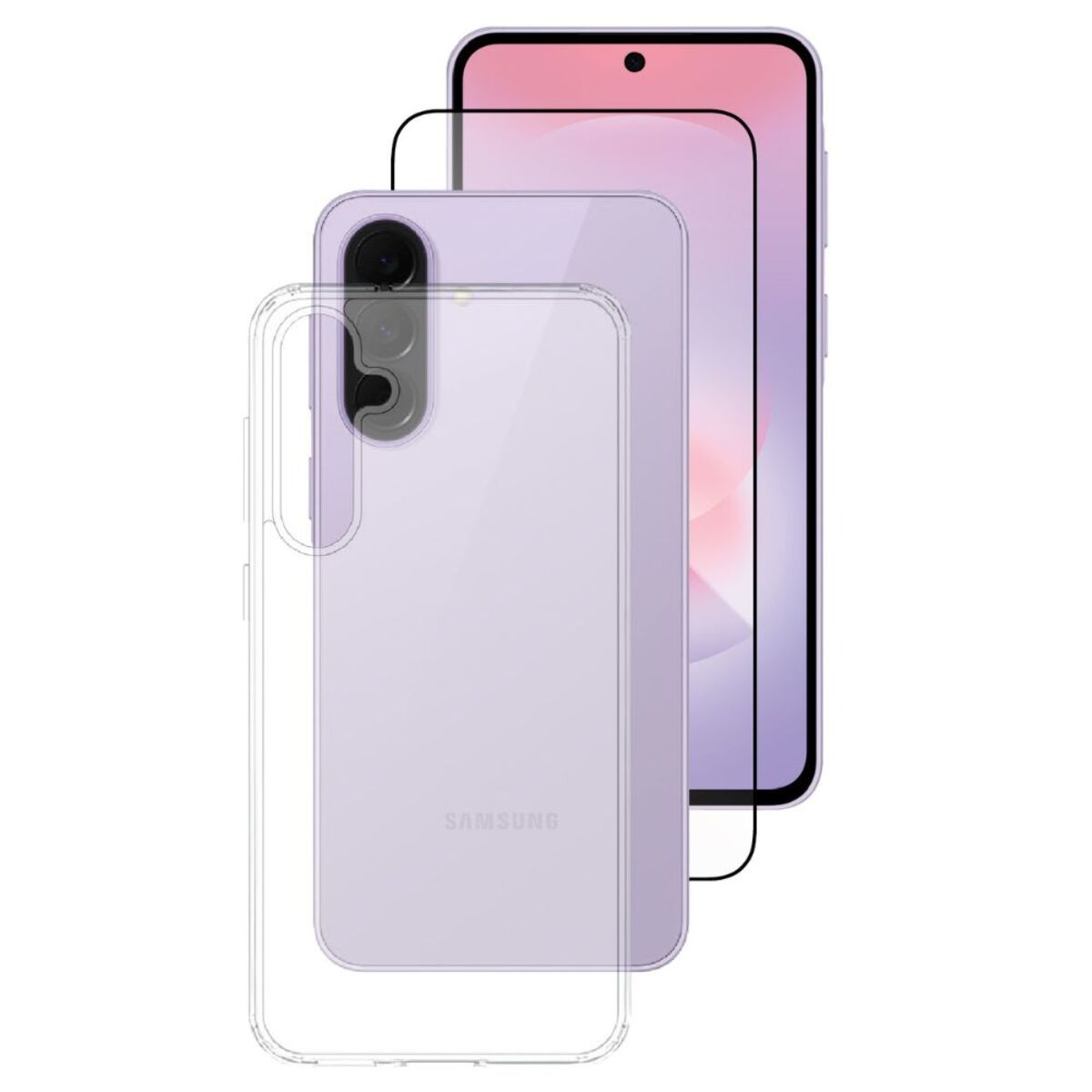 Smartix Ultraguard Bundle (Screen Protector + Phone Case) for Samsung A37 - Clear