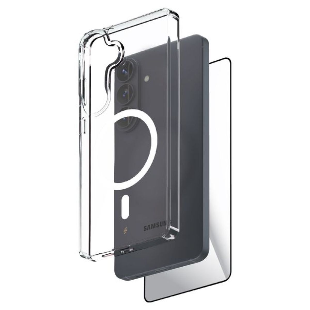 شفاف Smartix Ultraguard ماج سيف شفاف (شاشة + حافظة) لهاتف سامسونج جالكسي - شفاف