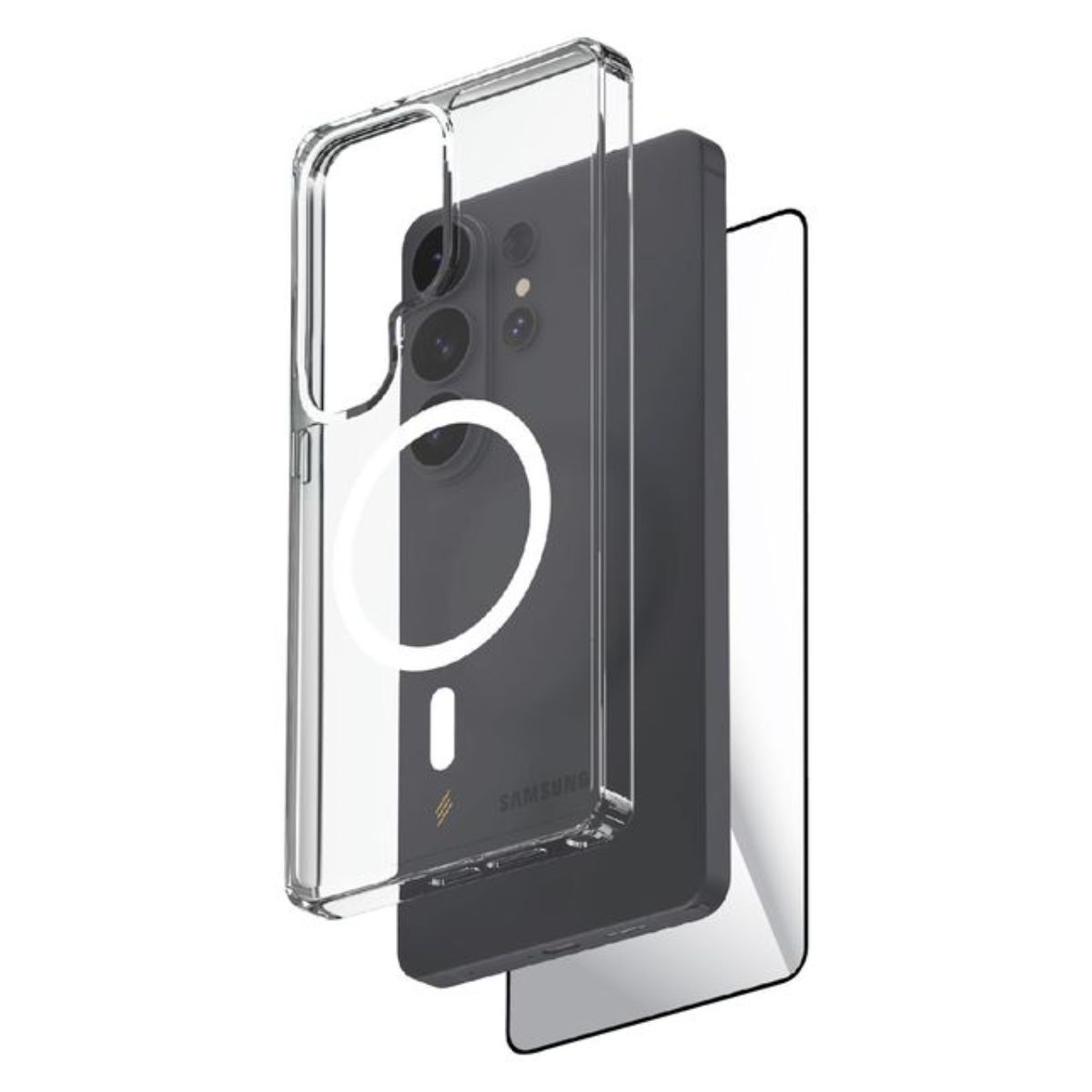 شفاف Smartix Ultraguard ماج سيف شفاف (شاشة + حافظة) لهاتف سامسونج جالكسي  ألترا  شفاف