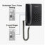 Panasonic Single Line Telephone Set - Black - KX-TS500FXB