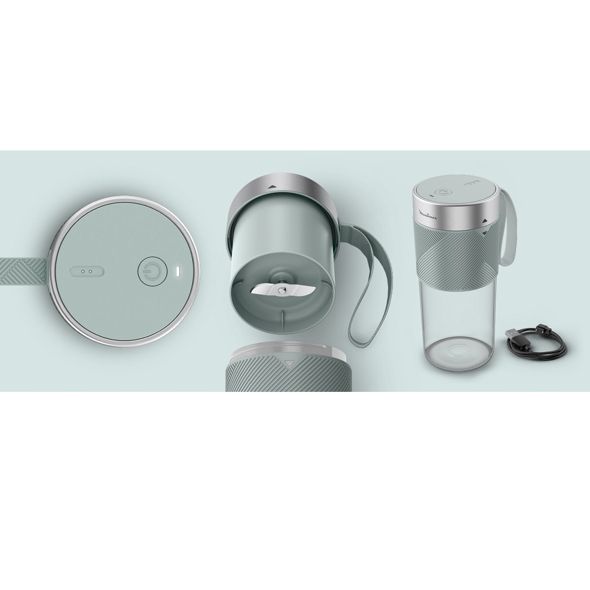 Moulinex Lightmix Portable Blender Cordless 300ml - LM1C0410