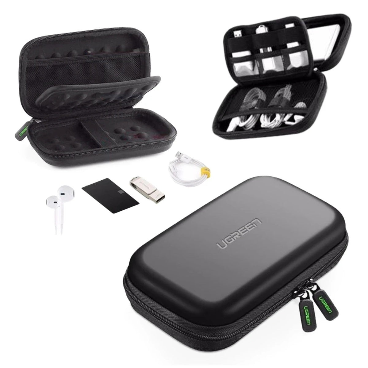 حقيبة  تخزين  القرص يوجرين حقيبة  كبيرة / أسود