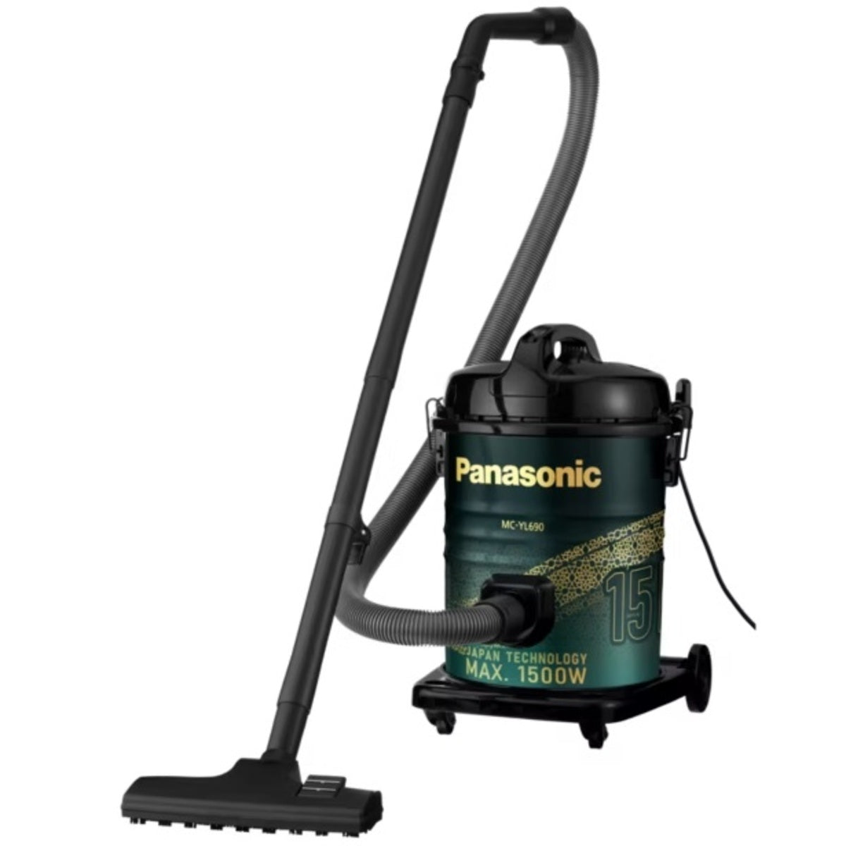 Panasonic Drum Vacuum Cleaner 1500 Watts 15 Liters - MC-YL690G747
