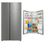 Midea 681 Liters Side by Side Refrigerator, Silver - MDRS925CIE46M
