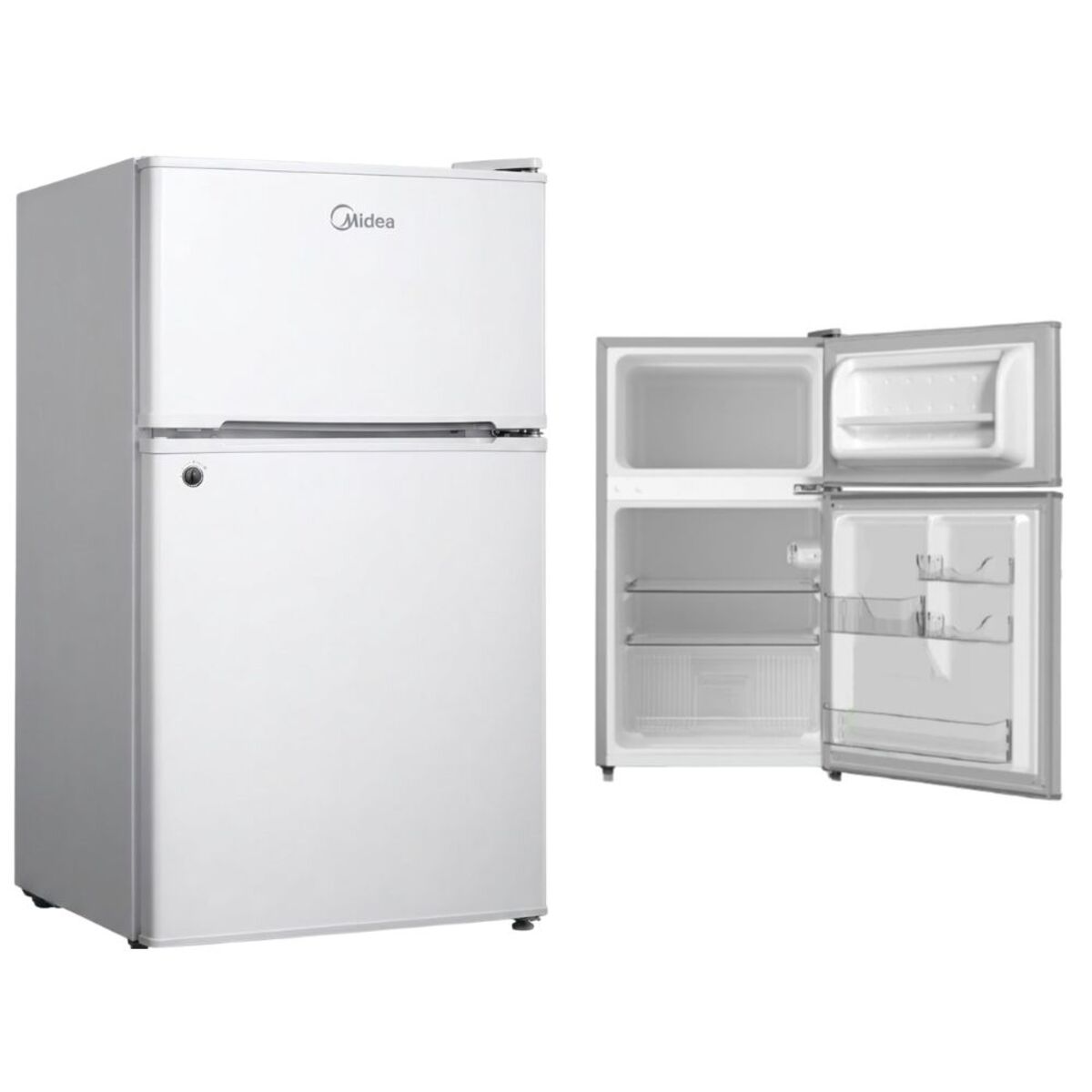 Midea Top Mount Freezer Refrigerator 87 Liters 3.2 CFT, White - MDRT134FGE01AE