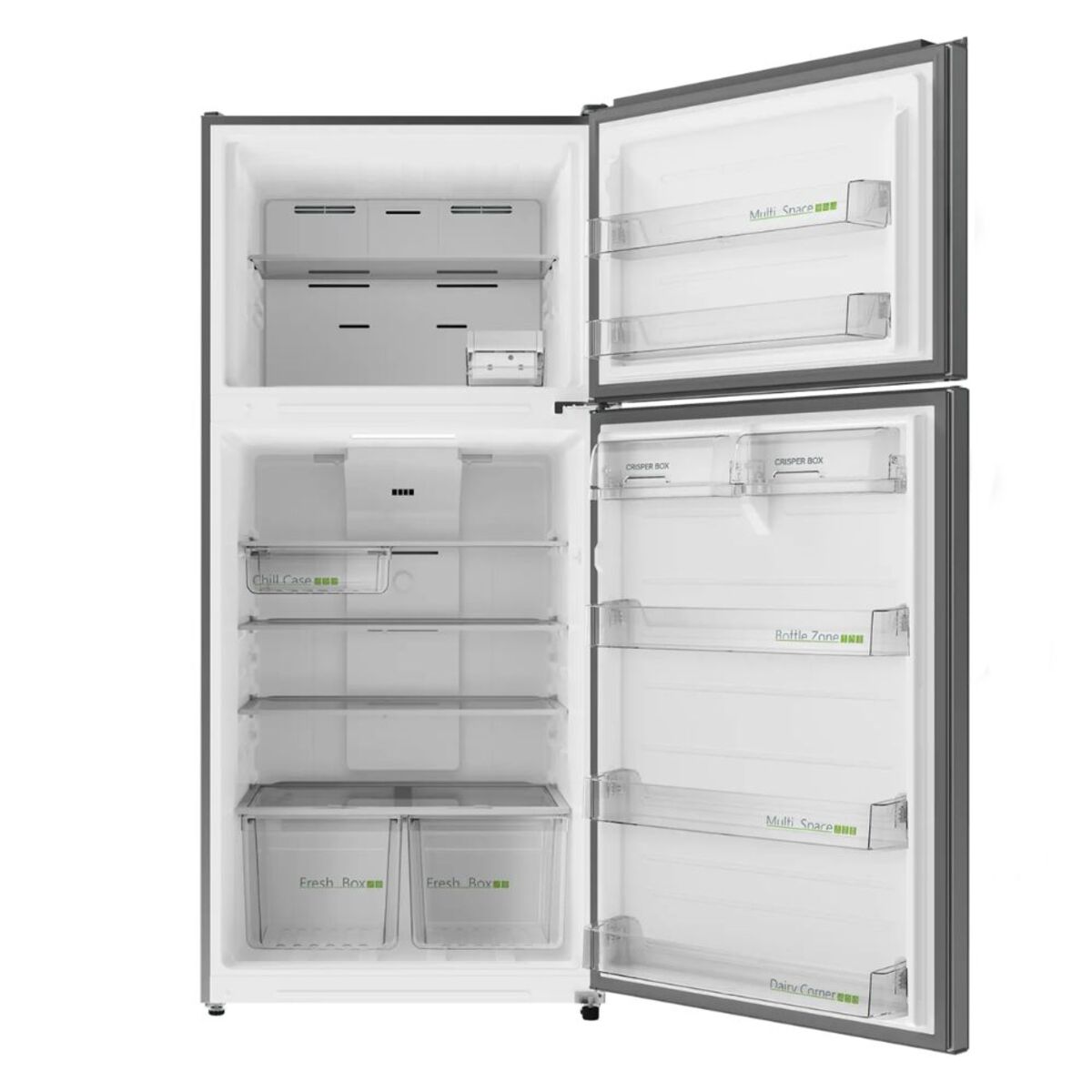 Midea Top Mount Freezer Refrigerator 651 Liters 23 CFT, Bru Steel - MDRT866FGE46AE