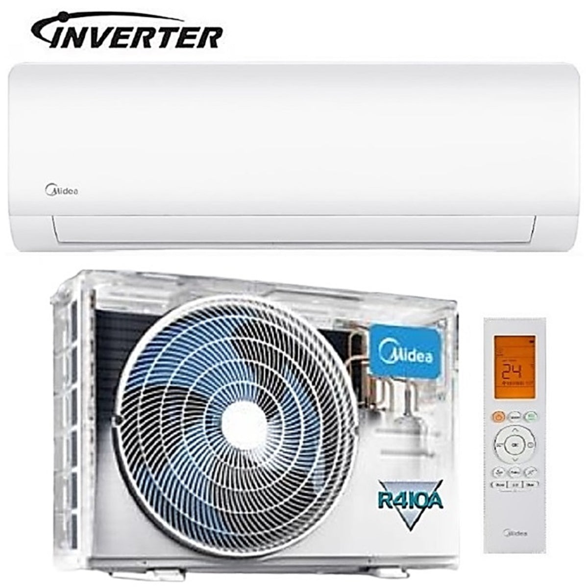 Midea Split Air Conditioner 24,000 BTU Inverter - MIKAG1-24HRF-I