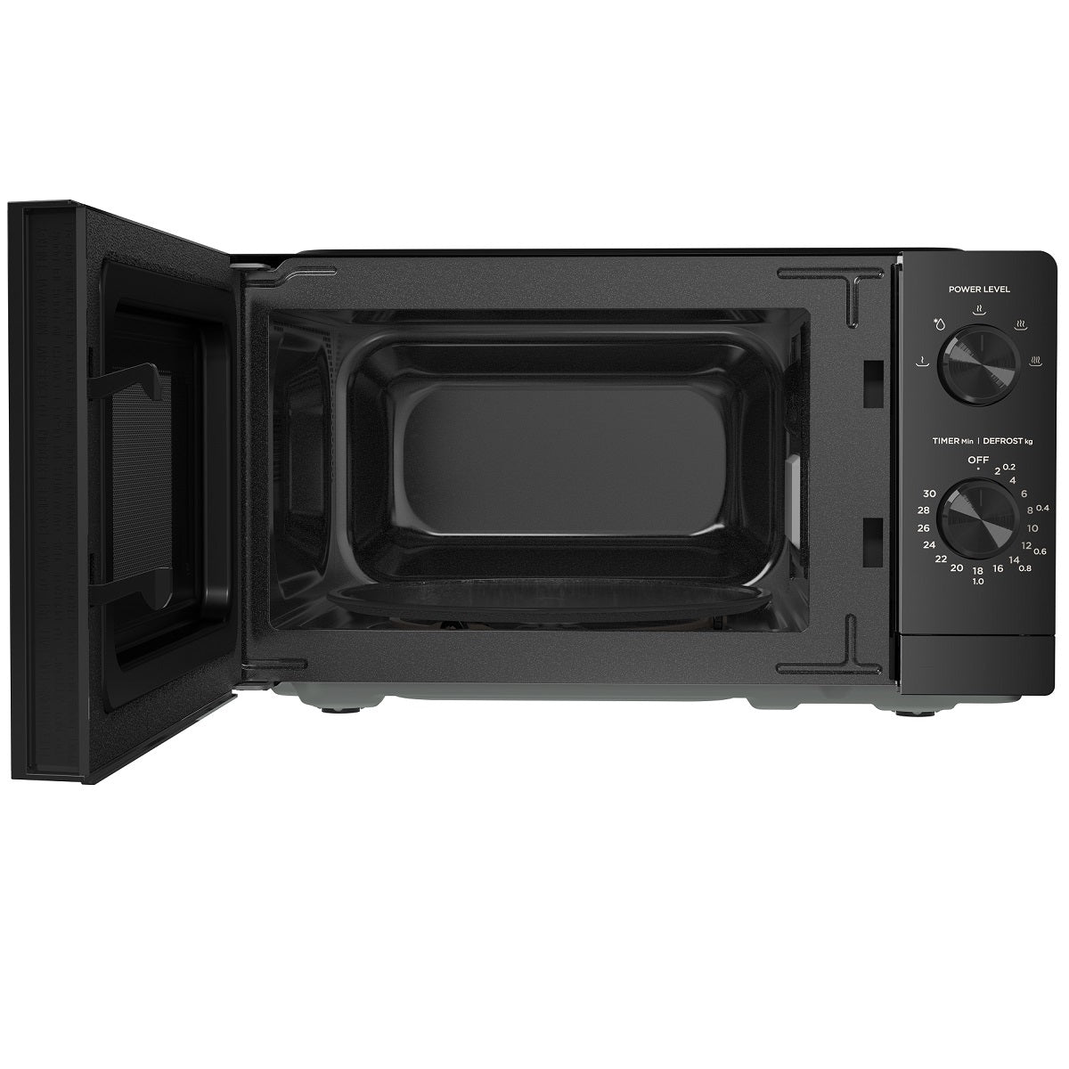 Midea Microwave Oven 20 Liters 700 Watts, Black - MM7P012MZ-BK