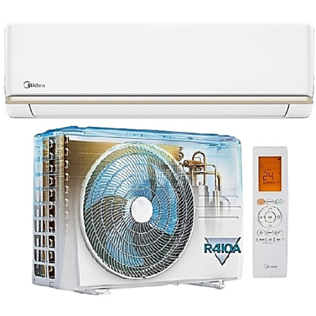 Midea Split Air Conditioner 11,950 BTU Gold - MST1AG-12CRN1(E)-I