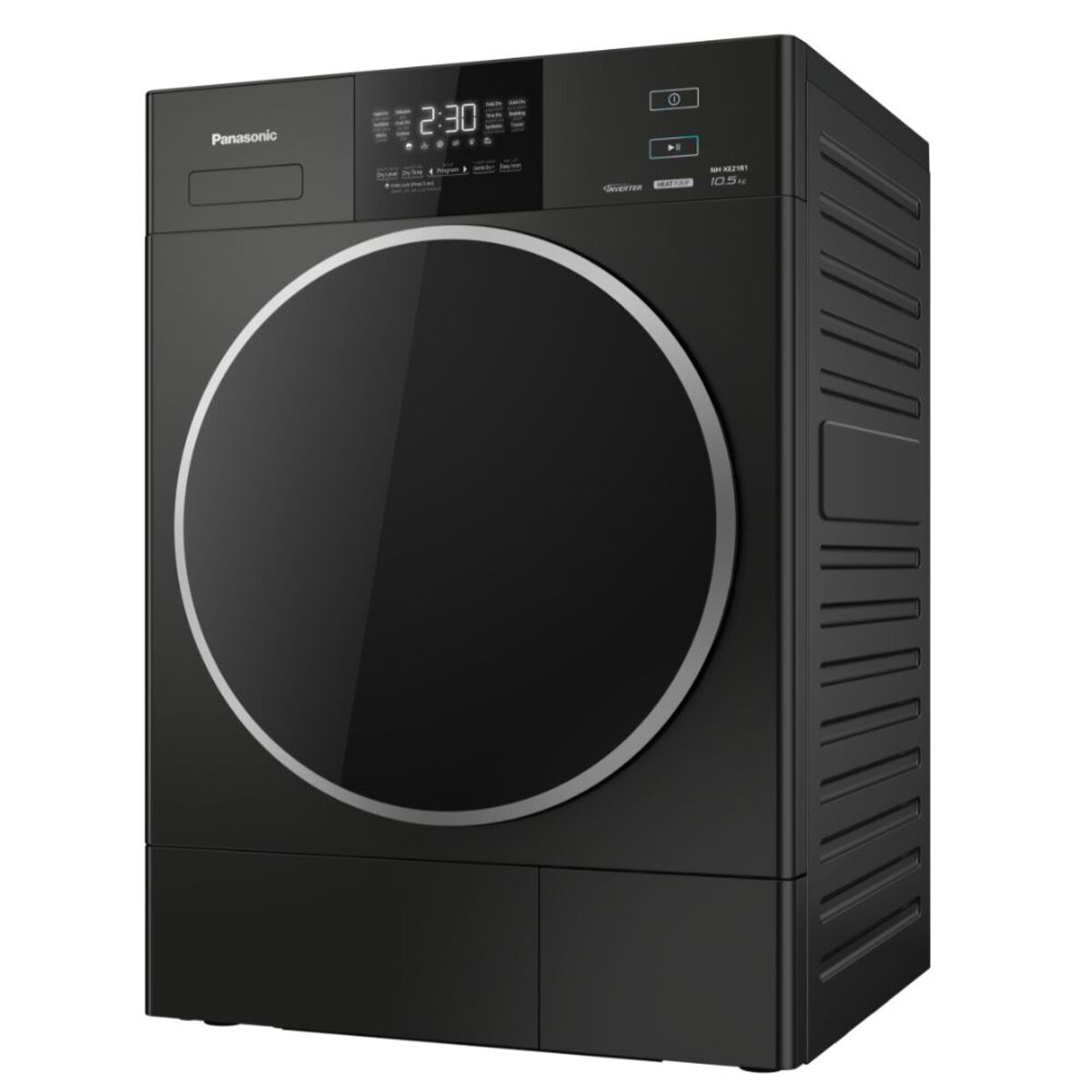Panasonic Heat Pump 10.5 KG Dryer, Black - NH-XE21R1BKW