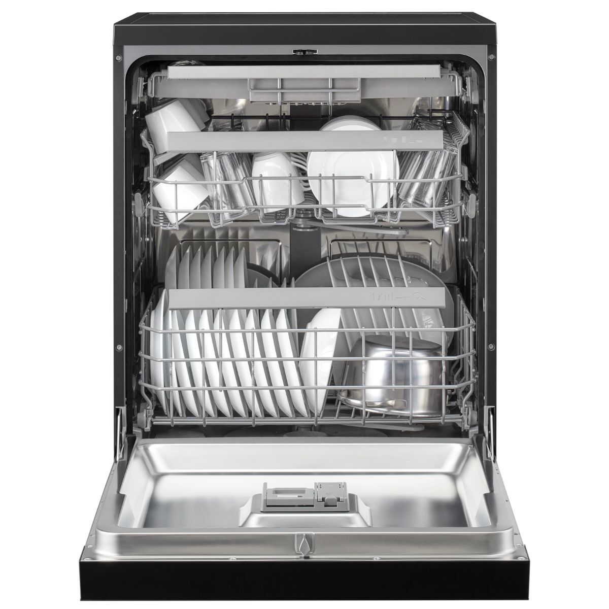 Panasonic 15 Place Dishwasher With 7 Programs And Self-Cleaning Function, Black - NP-FVK16XEKW