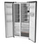 Panasonic Side By Side Refrigerator 610 Liters, Black - NR-BS80DMKKW