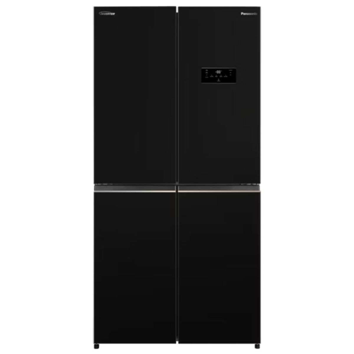 Panasonic 4 Door French Door Refrigerator 446 Liters 15.8 CFT, Black - NR-DC60MSSKW