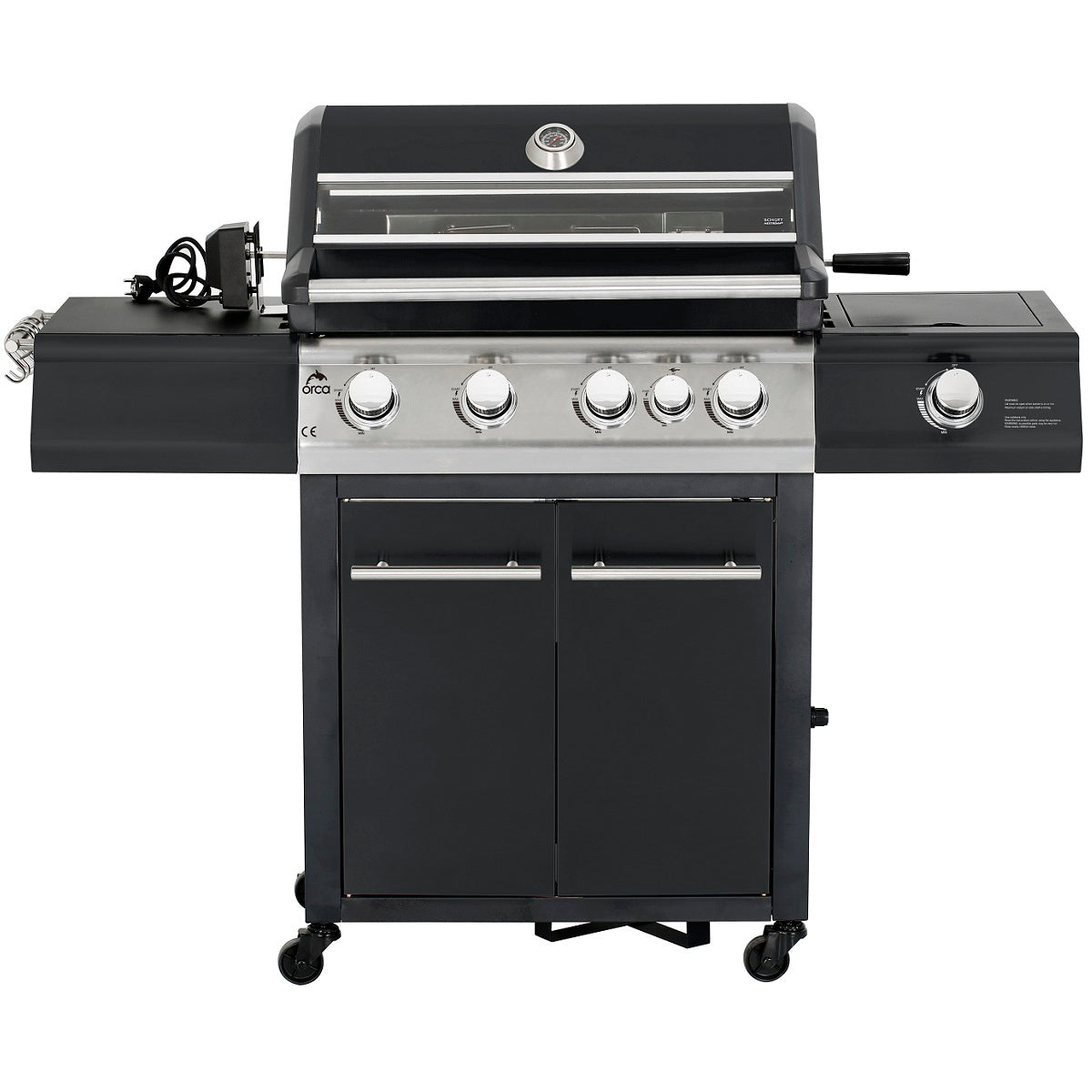 Orca Gas Grill 4 Burner + 1 Infrared Burner + 1 Slide Burner - OR-4GG-411B