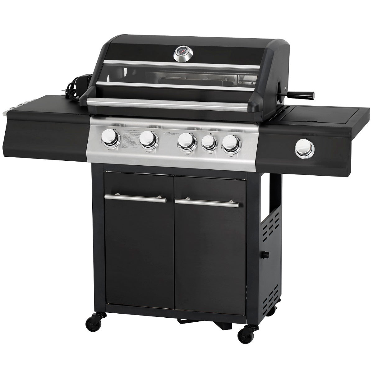 Orca Gas Grill 4 Burner + 1 Infrared Burner + 1 Slide Burner - OR-4GG-411B