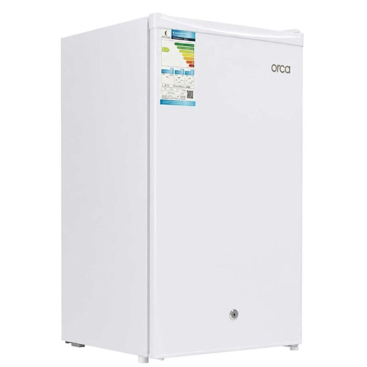 Orca Single Door Refrigerator 91 Liters, White - OR-BC90WHT