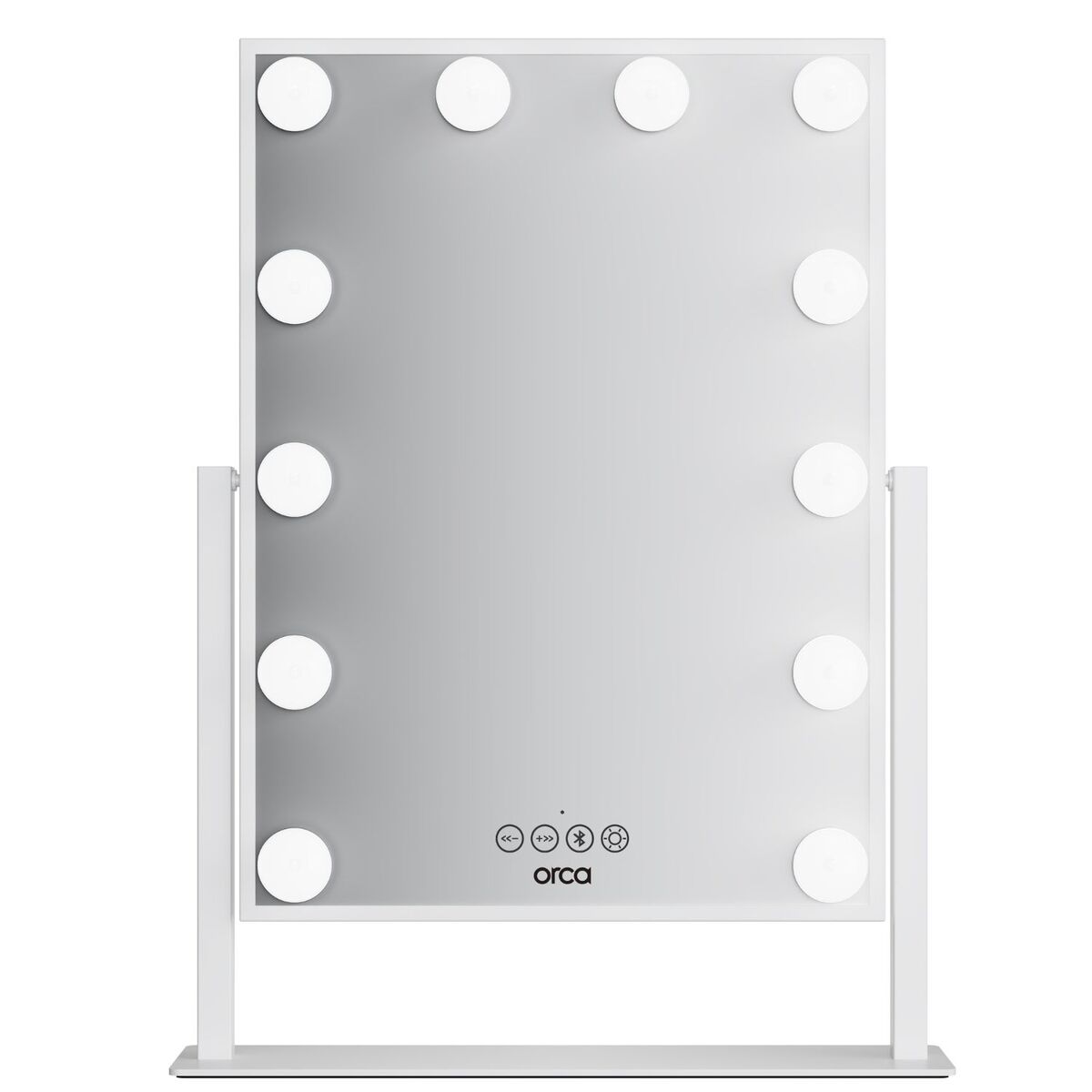 Orca Hollywood Style Mirror White LED with Bluetooth - OR-DP330X-BT