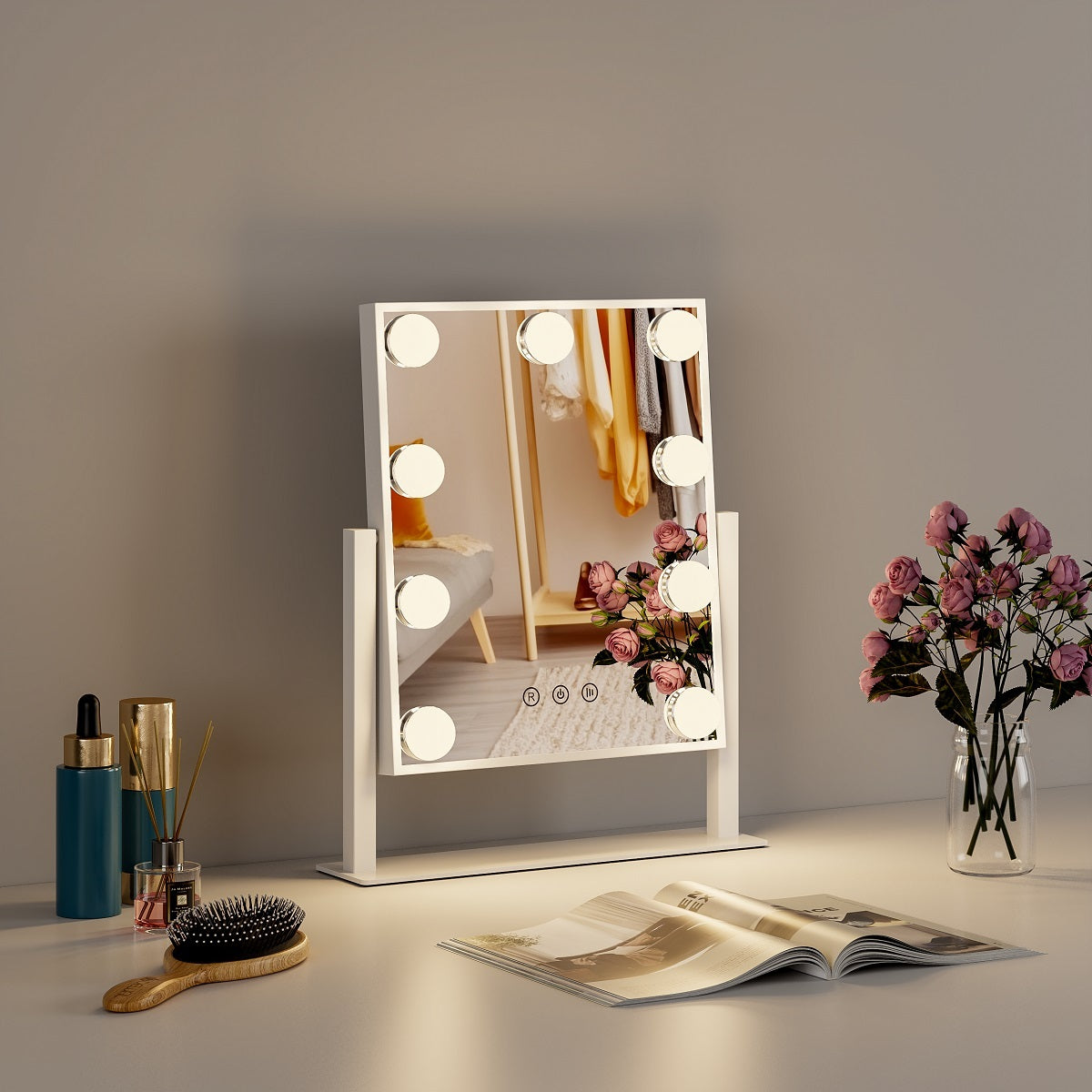 Orca Hollywood Style Mirror White LED - OR-LED-DP331