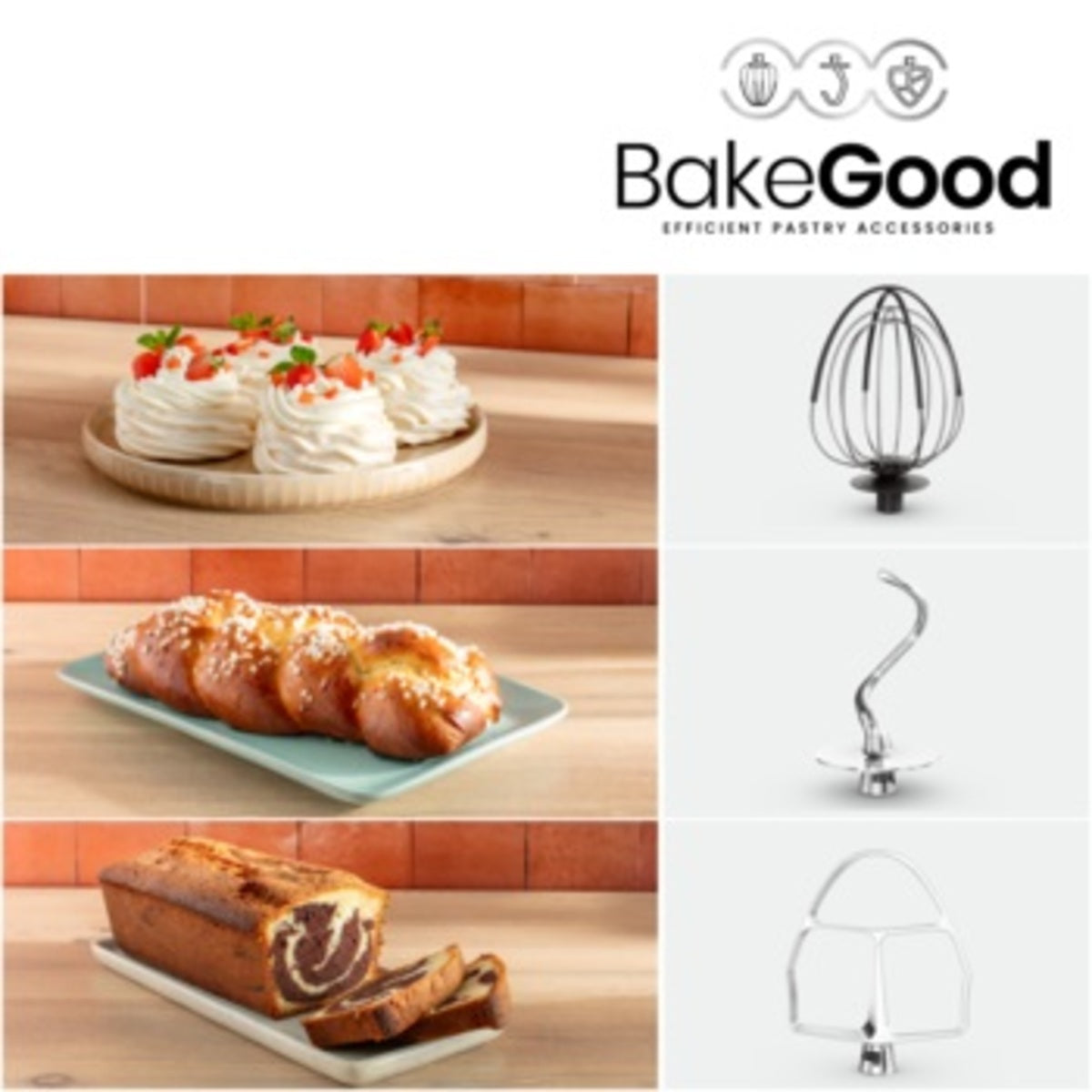 Moulinex Bake Partner Kitchen Machine 1100 Watts 4.6 Liters - QA525827