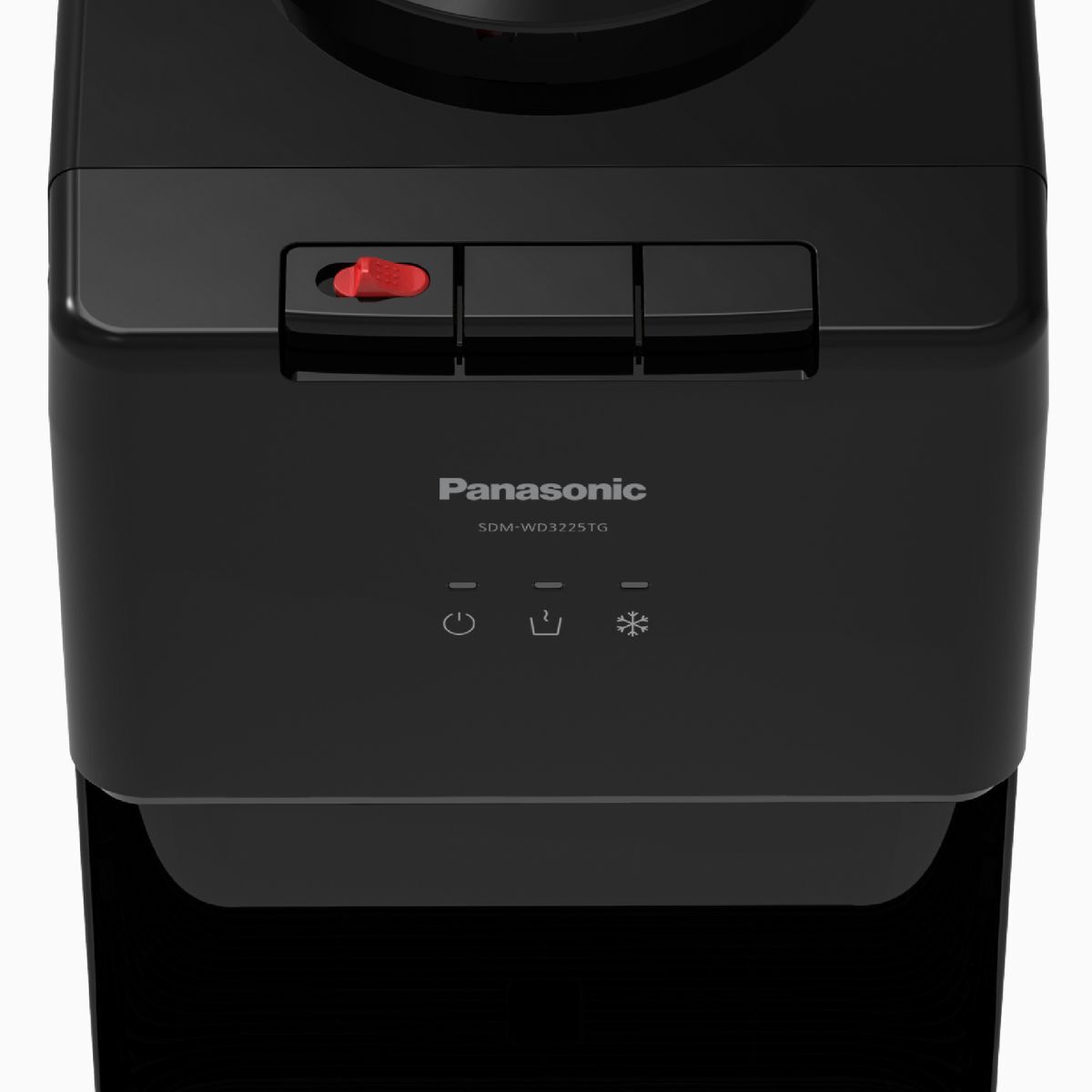 Panasonic Top Load Free Standing Water Dispenser, Black/Silver - SDM-WD3225TG