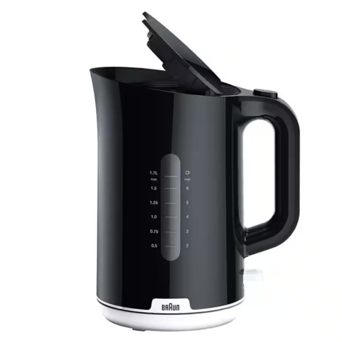 Braun Electric Kettle, 1.7L, 2200W, Black - WK1100BK