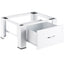 Orca Pedestal For Washing Machine, 150kg - White - WMS10-2