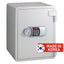 Eagle Compact Size Fire Resistant Safe, White - YES-031D(WH)