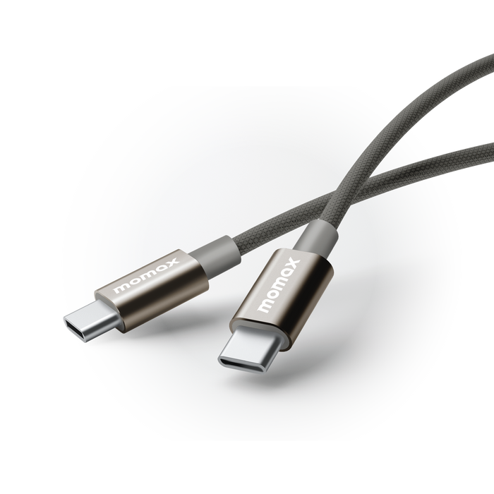 MOMAX Elite Braided Cable - 60W / USB-C / 1.5 Meter / Titanium