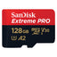 SanDisk Extreme برو microSDXC UHS-I بطاقة مع محول - 128 جيجابايت / فوق إلى 200 ميجابايت/ثانية