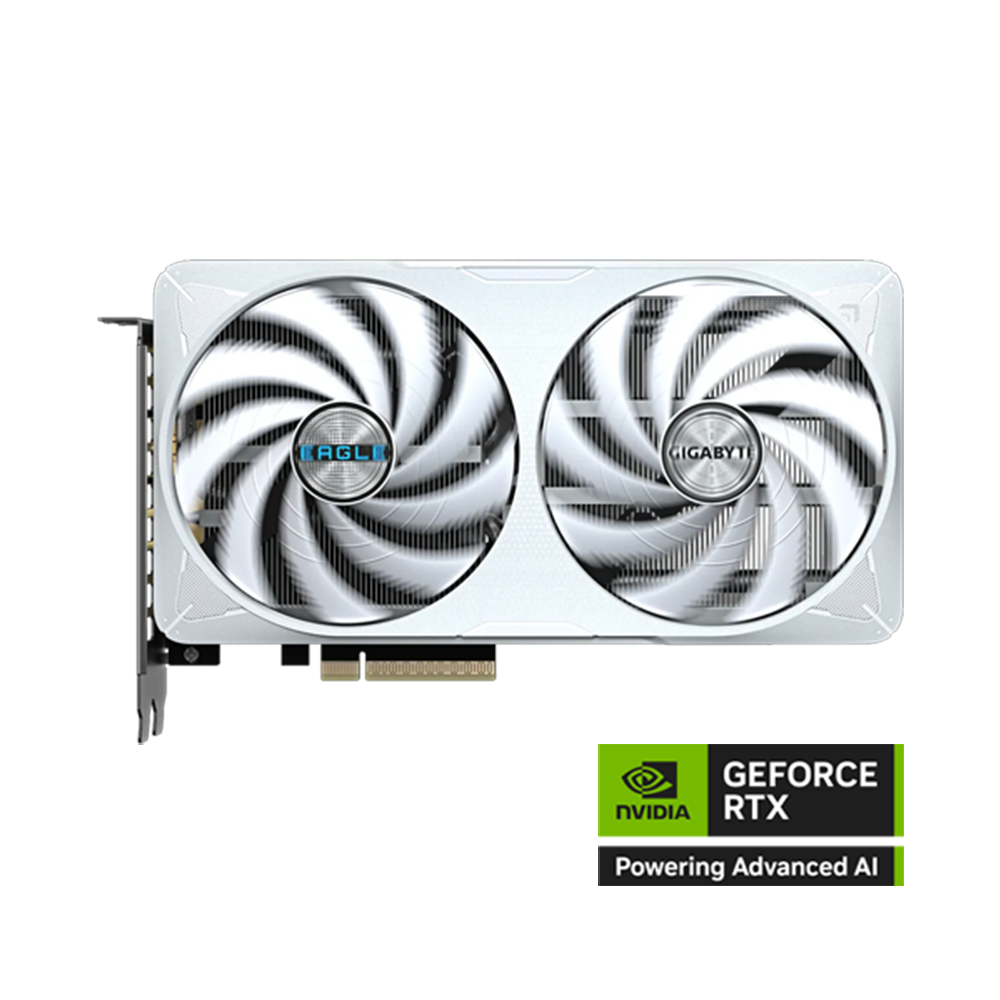 GIGABYTE EAGLE GeForce RTX 5060 Ti OC ICE Graphic Card - 8GB / 28Gbps / 128-bit / HDMI / DisplayPort / White