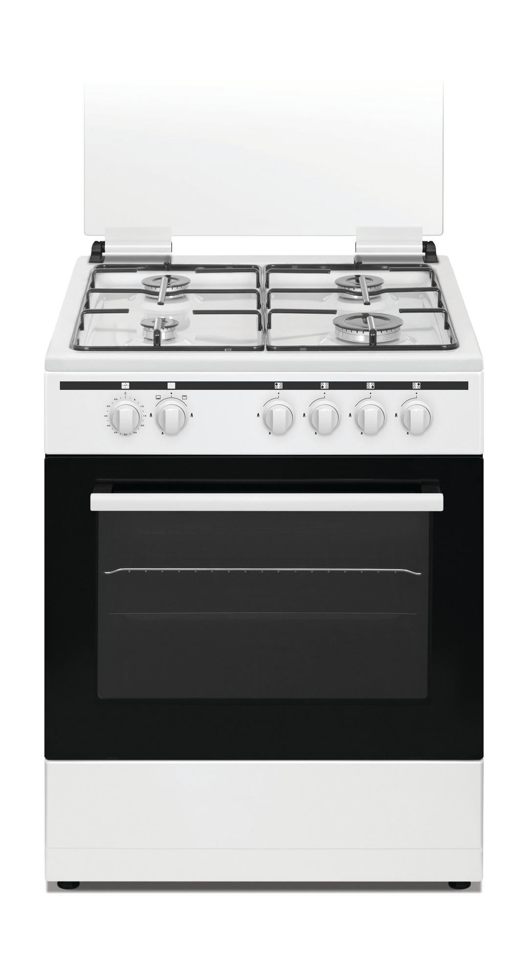 Wansa 4 Burners Floor Standing Gas Cooker, 60x60cm, WCT6400111W