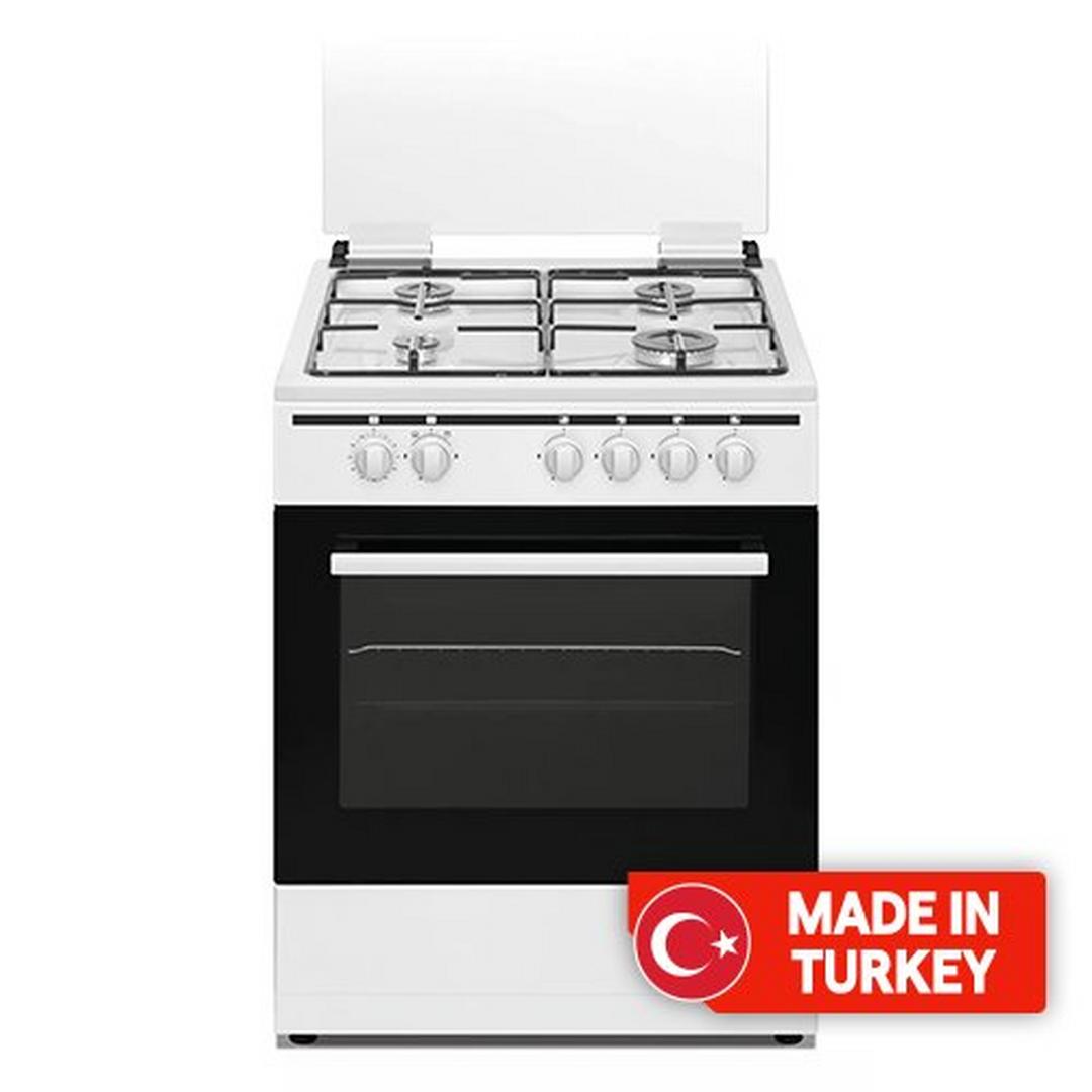 Wansa 4 Burners Floor Standing Gas Cooker, 60x60cm, WCT6400111W