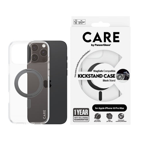 PanzerGlass Feature MagSafe Kickstand Case For Apple iPhone 16 Pro Max - Black