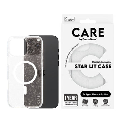 PanzerGlass Flagship Star Lit MagSafe Case For iPhone 16 Pro Max - White
