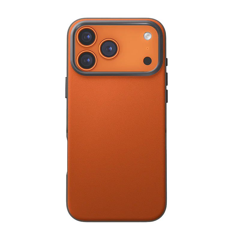UNIQ Hybrid Lyden DS Magclick Charging Case for Apple iPhone 17 Pro Max - Flame Orange/Flint Grey