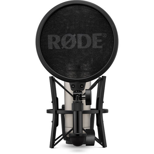ميكروفون  RODE NT1الجيل  الخامس  ميكروفون  مكثفالجيل وذو نمط قطبي قلبي ميكروفون  فضي