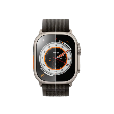 Uniq Optix Duo Pro Glass Protector & Stainless Steel Bezel for Apple Watch Ultra 49mm - Clear