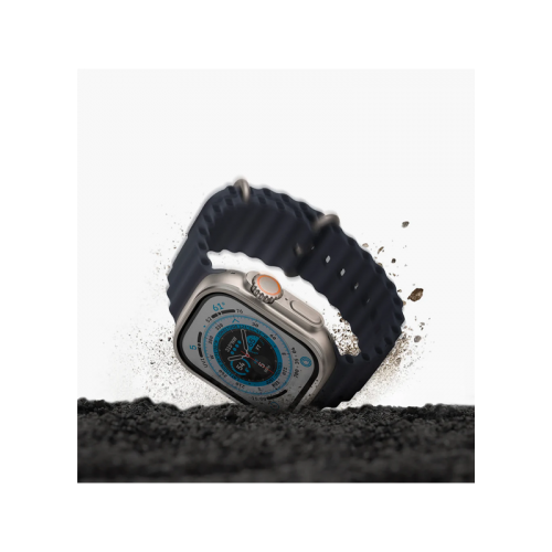 Uniq Optix Duo برو :زجاج وإطار من الفولاذ المقاوم للصدأ ابل ساعة ألترا - شفاف