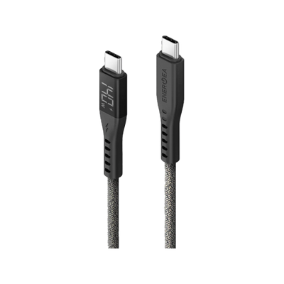 Energea Flow 480mbps USB-C to USB-C 240W Display Cable 1.5M - Black