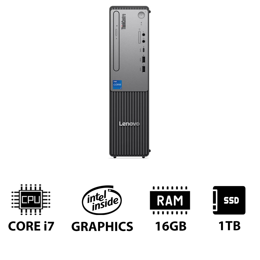 Lenovo ThinkCentre Neo 50s Gen 5 - i7 / 16GB / 1TB (NVMe M.2 SSD) / DOS (Without OS) / 1YW - Desktop
