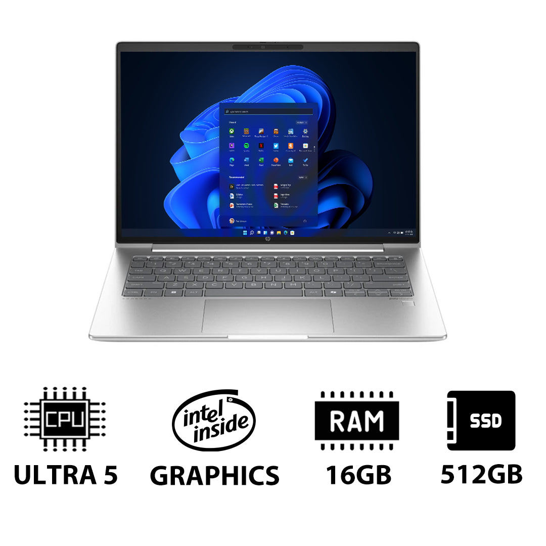 HP ProBook 440 G11 - 14" WUXGA / Ultra 5 125U / 16GB / 512GB (NVMe M.2 SSD) / Win 11 Pro / 1YW / Pike silver - Laptop