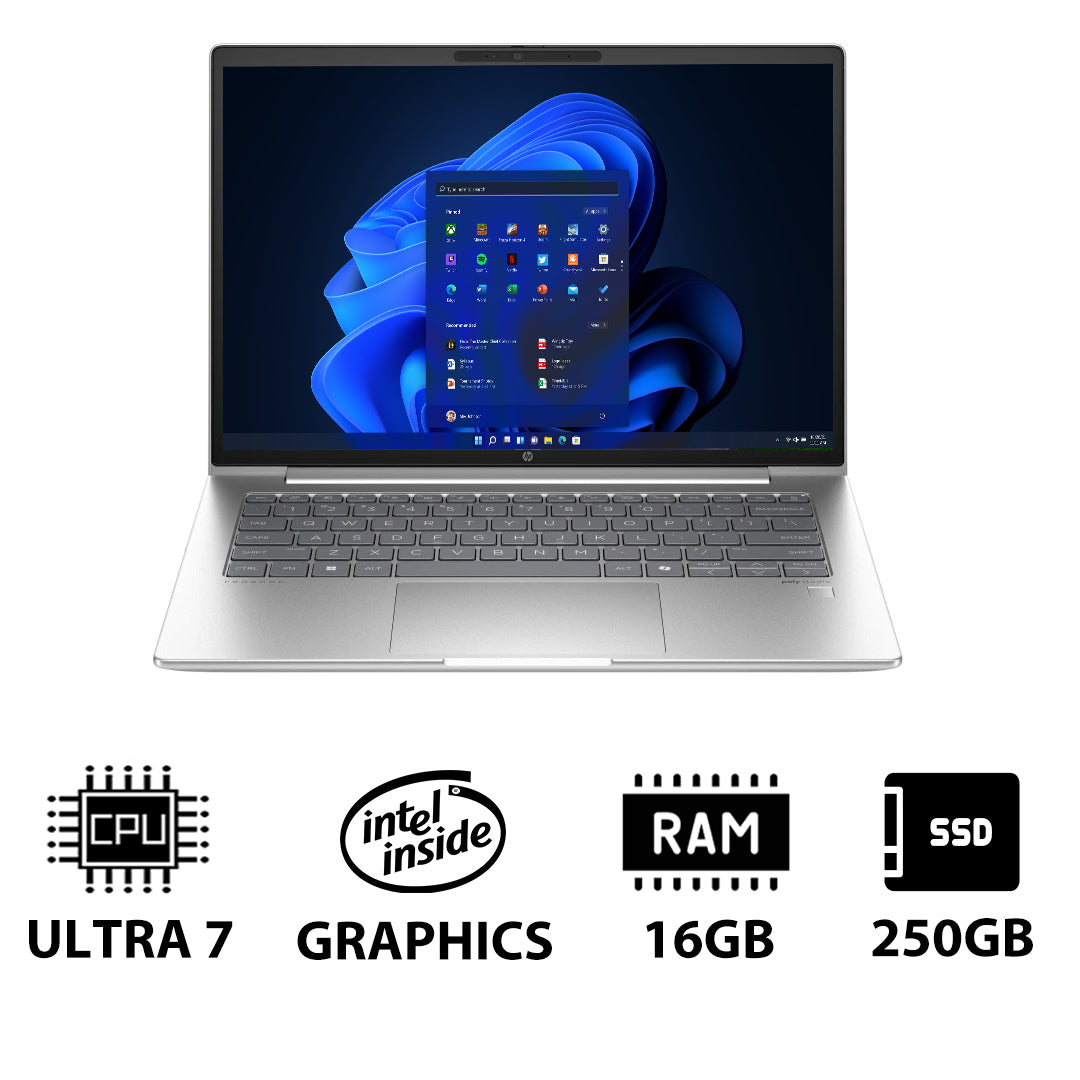 HP ProBook 440 G11 - 14" WUXGA / Ultra 7 155U / 16GB / 250GB (NVMe M.2 SSD) / Win 11 Pro / 1YW / Pike silver - Laptop