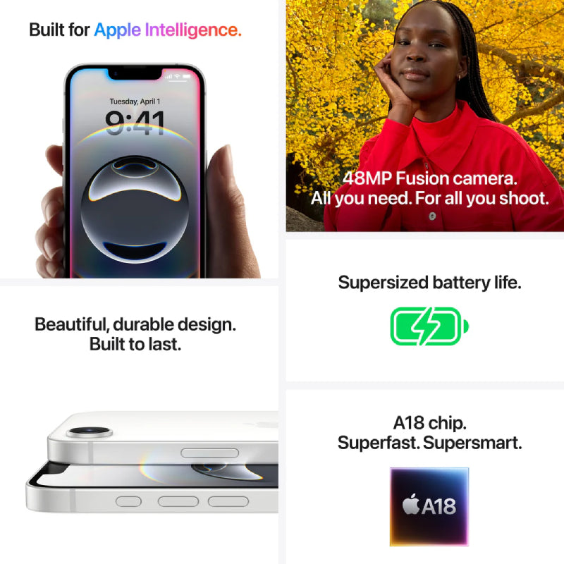 Apple iPhone 16e - 256GB / White / 5G / 6.1’’ Mobiles & Tablets > Mobiles