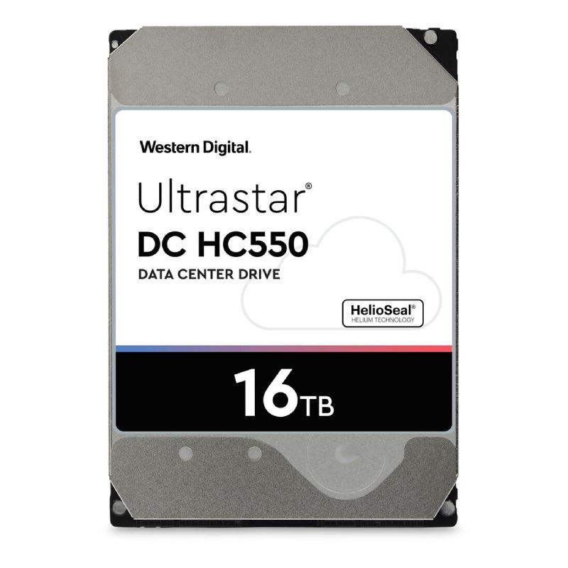 WD Ultrastar DC HC550 Hard Drive - 16TB / 3.5-inch / SATA-III / 7200 RPM / 512MB