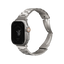 Uniq Osta Steel سوار مع Self قابل للتعديل for ابل ساعة - Titanium فضي