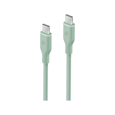Bazic GoCharge Weave USB-C to USB-C 480Mbps 60W Cable 1.5M - Green