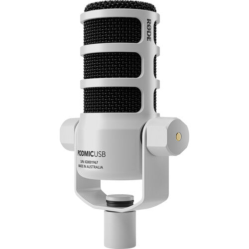 RODE PodMic يو اس بي XLR يو اس بي  ميكروفون  ديناميكي  ميكروفون  أبيض