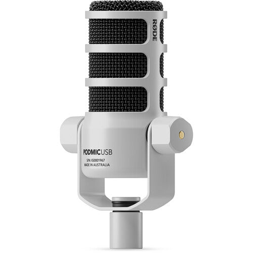 RODE PodMic يو اس بي XLR يو اس بي  ميكروفون  ديناميكي  ميكروفون  أبيض
