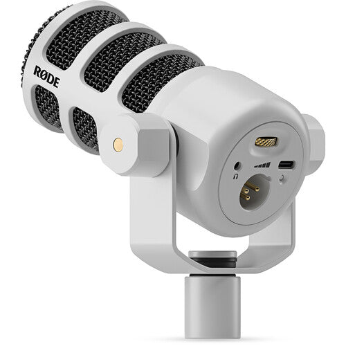 RODE PodMic يو اس بي XLR يو اس بي  ميكروفون  ديناميكي  ميكروفون  أبيض